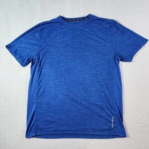 HEAD Performance T-Shirt Mens Large Blue Space Dye Short Sleeve Athletic Gym